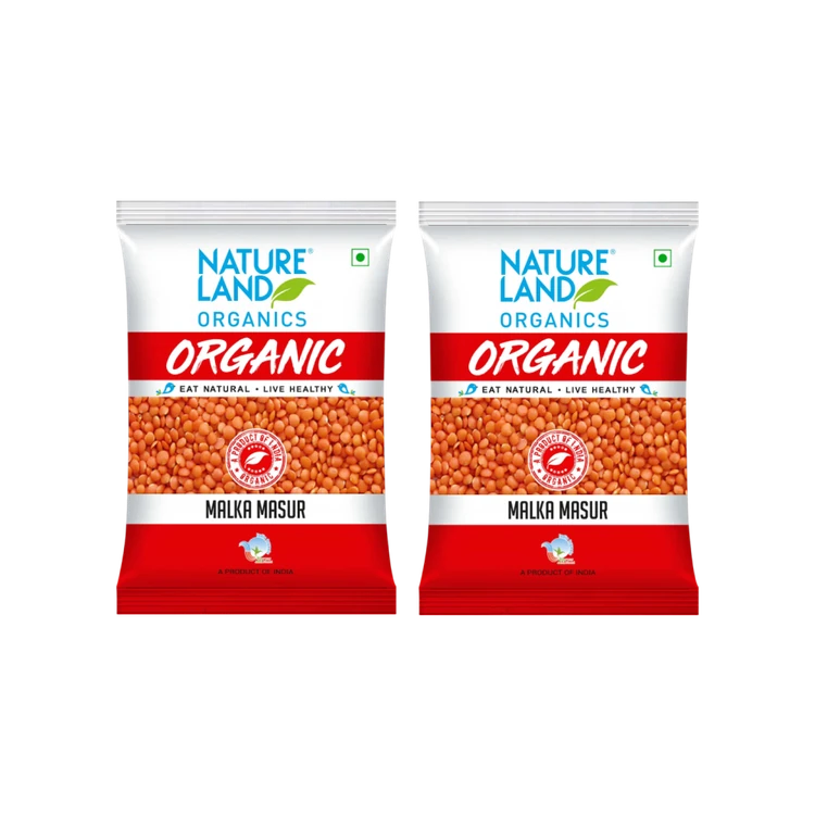 Natureland Organic Malka Masoor - Pack of 2