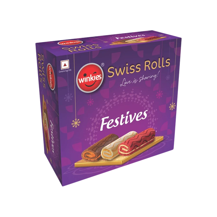 Winkies Festives Swiss Roll