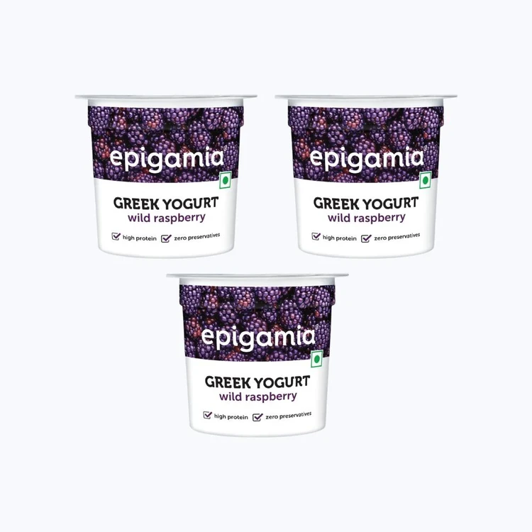 epigamia Wild Raspberry Yogurt - Pack of 3