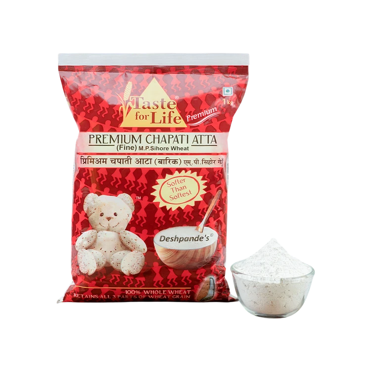 Taste for Life Deshpande's M.P. Sihore Wheat Fine Premium Chapati Atta (Godihittu)