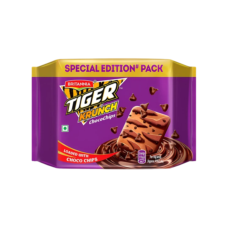 Britannia Tiger Krunch Choco chips Cookies