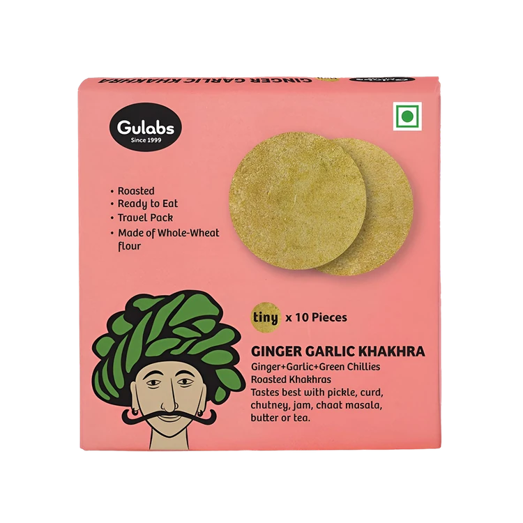 Gulabs Tiny Ginger Garlic Khakhra