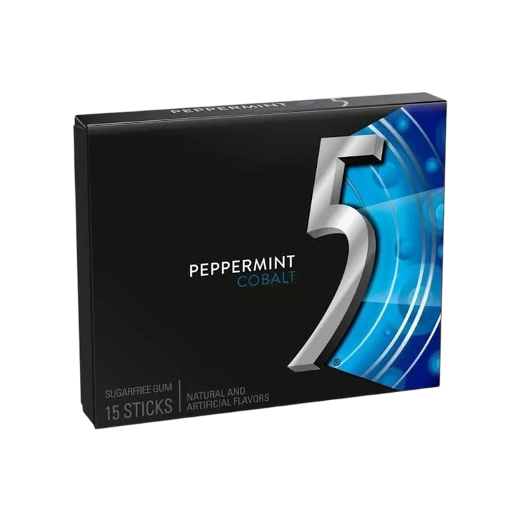 Wrigley's 5 Peppermint Cobalt Chewing Gum (Sugar Free)