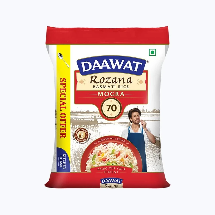 Daawat Rozana Mogra Basmati Rice (Long Grain) (Mogra Basmati Akki)