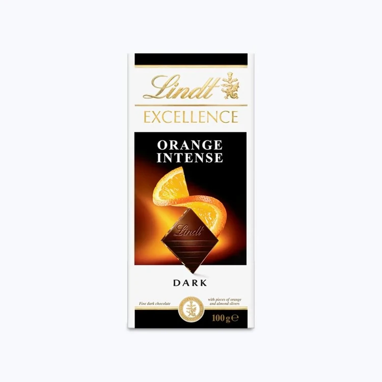 Lindt Excellence Orange Intense Dark Chocolate Bar