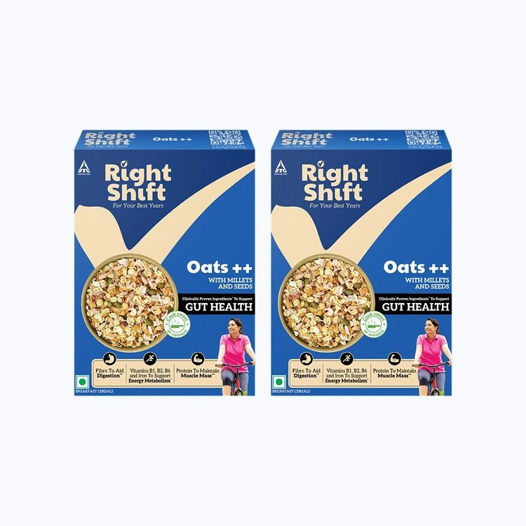 Right Shift 23 g Protein Oats with Millets and Seeds - Pack of 2