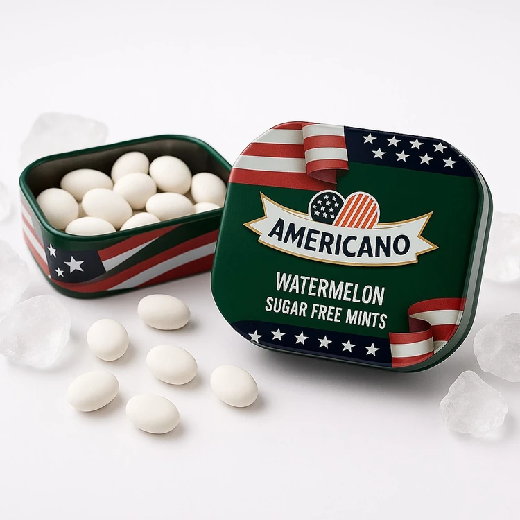 Americano Watermelon Sugar Free Mint Candies