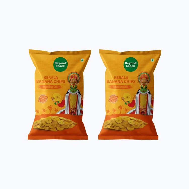 Beyond Snack Hot and Sweet Chilli Kerala Banana Chips - Pack of 2