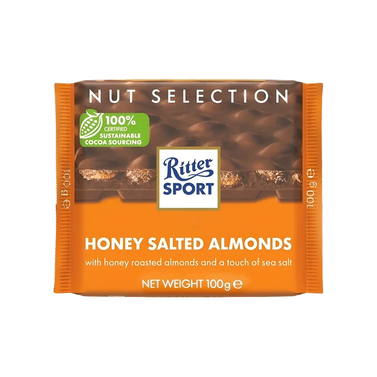 Ritter Sport Honey Salted Almonds Milk Chocolate