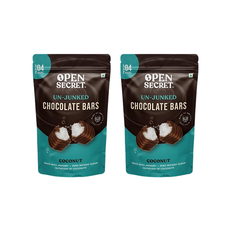 Open Secret Coconut Filled Bar Chocolate Pack - Pack of 2