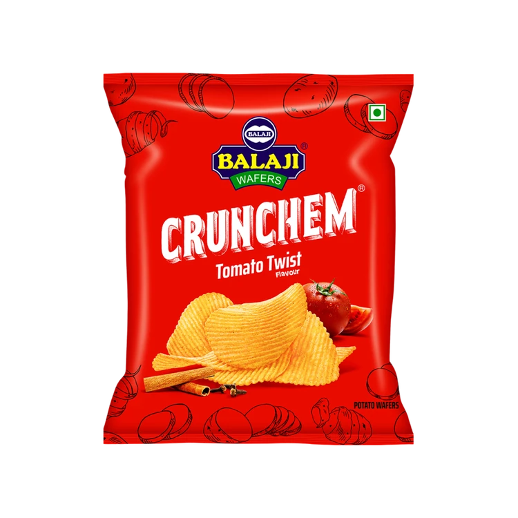 Balaji Crunchem Tomato Twist Wafers