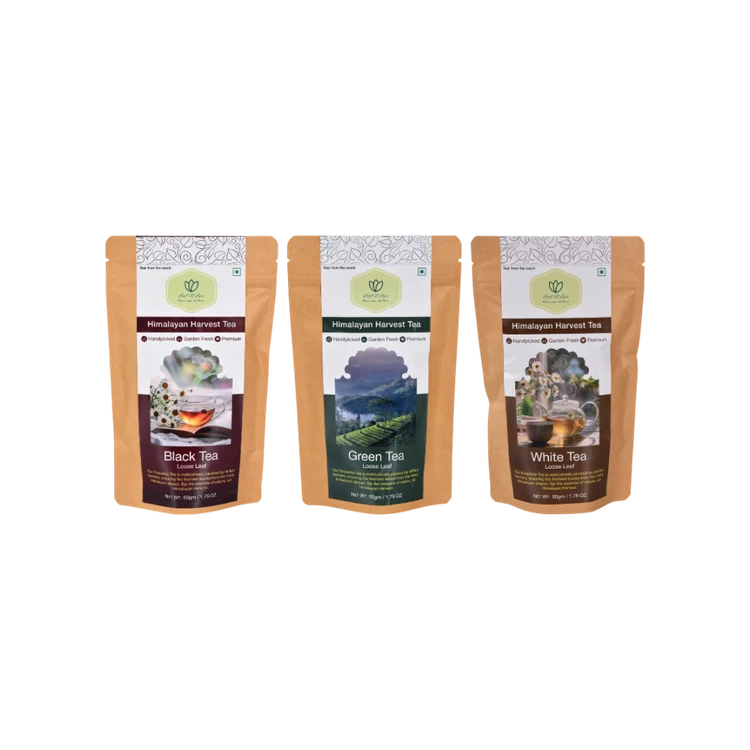 Leaf N Lips Black, White & Green Tea Gift Pack
