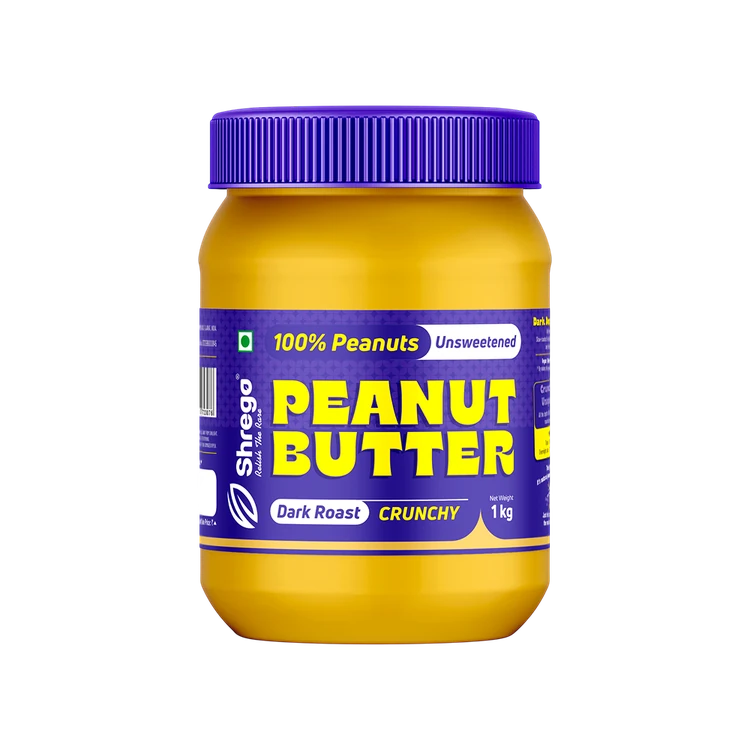 Shrego Crunchy Peanut Butter - Unsweetened