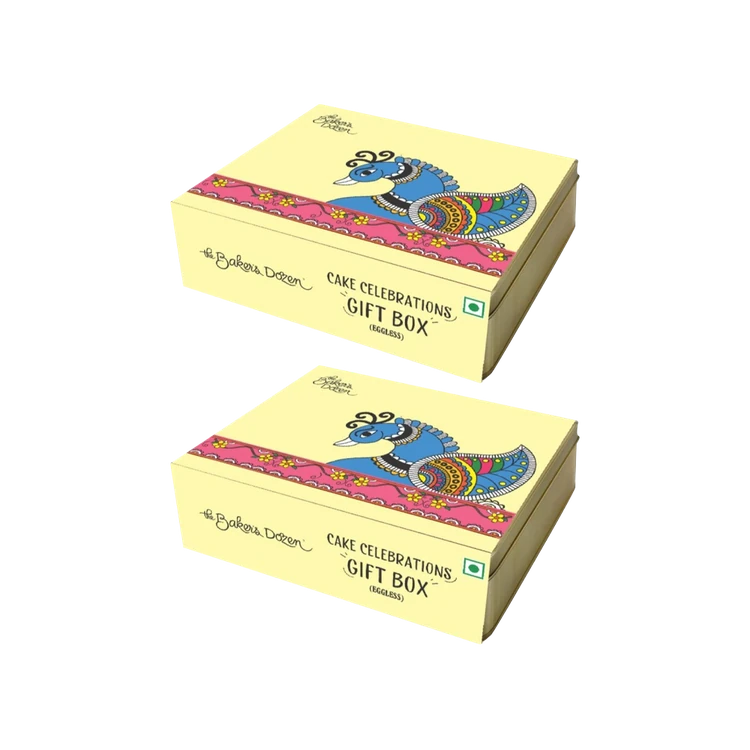 The Baker's Dozen Cake Celebrations Orange & Vanilla Pound Cake (Eggless) - Pack of 2