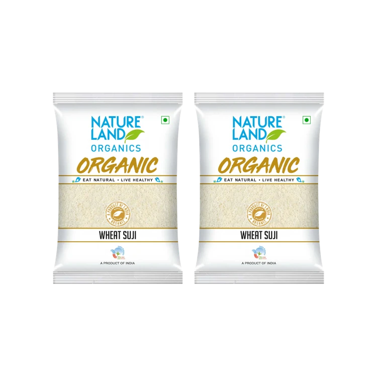 Natureland Wheat Organic Sooji - Pack of 2