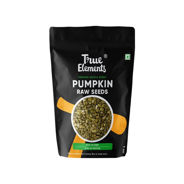 True Elements Raw Pumpkin Seeds (250 g) (Kumbalakayi Beeja)