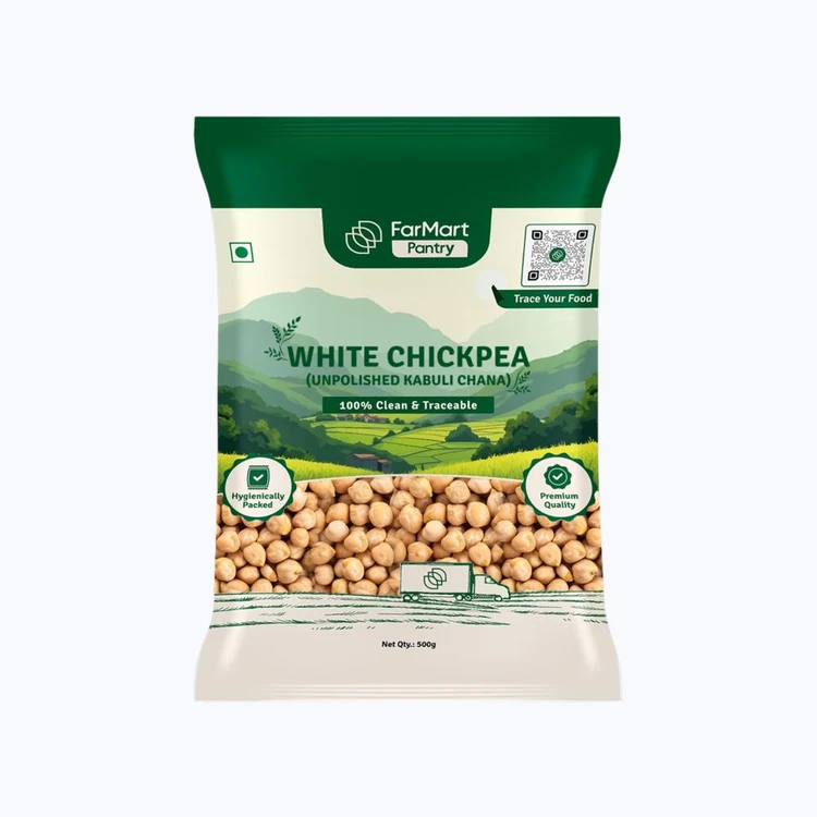 Farmart White Unpolished Kabuli Chana
