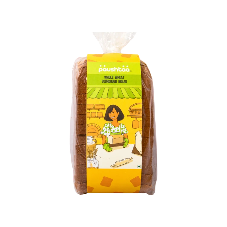 Paushtaa Whole Wheat Sourdough Bread