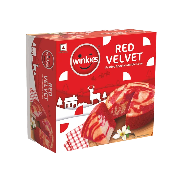 Winkies Red Velvet Marble Cake