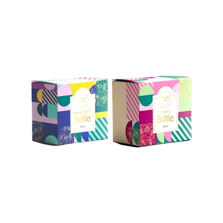 Unwrap Happiness Almond Caramel & Brownie Brittle Snack Brittle combo