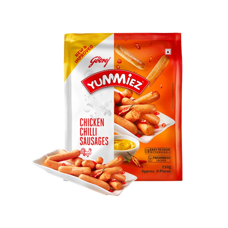 Godrej Yummiez Chilli Chicken Sausage (Frozen)
