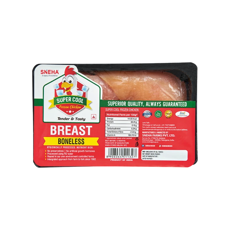Sneha Super Cool Boneless Frozen Chicken Breast