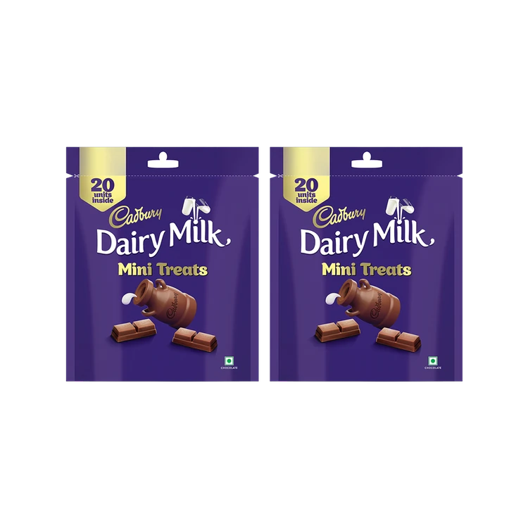 Cadbury Dairy Milk Mini Treats Chocolate Pack - Pack of 2