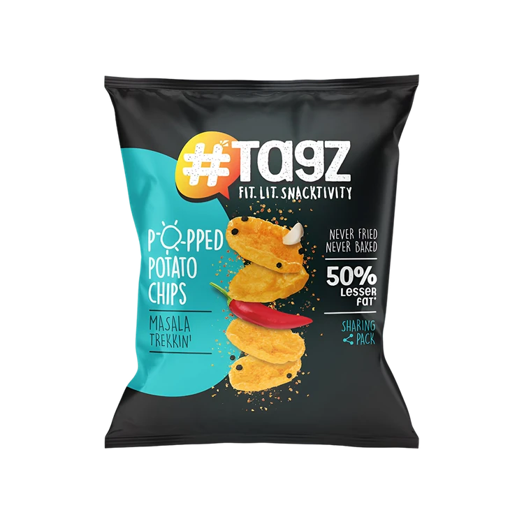 Tagz Masala Trekkin Potato Popped Chips