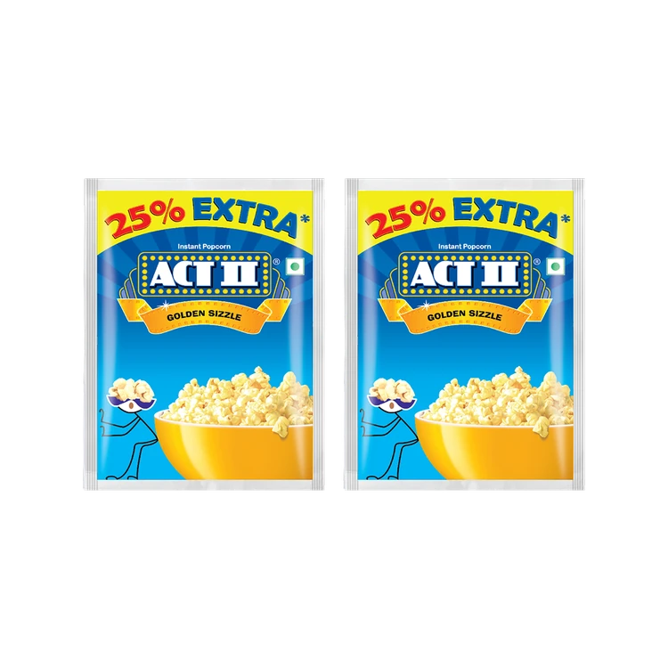 Act II Golden Sizzle Popcorn - Instant - Pack of 2