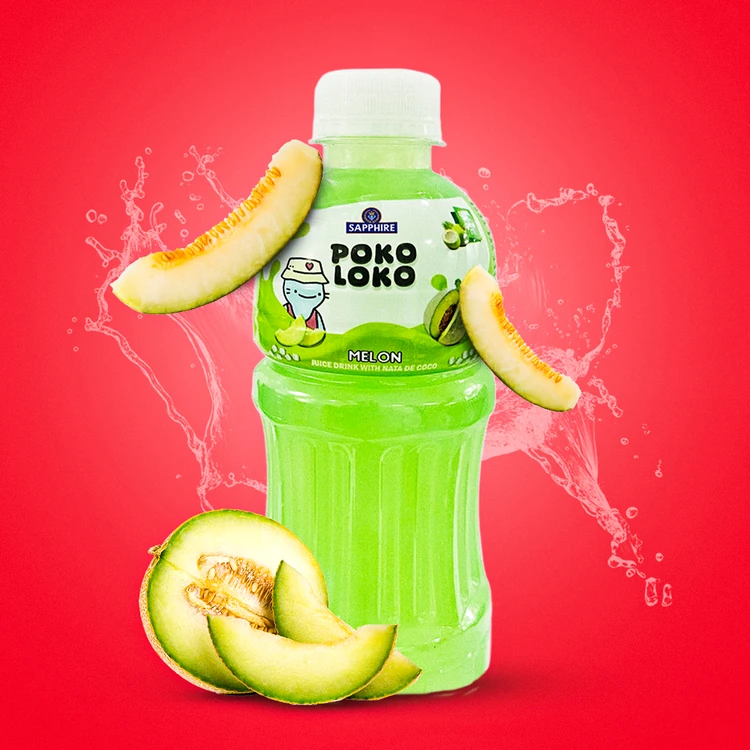 Poko Loko Melon Nata De Coco Juice