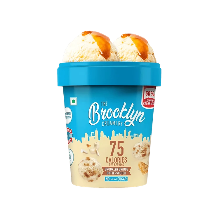 The Brooklyn Creamery Brooklyn Bridge Butterscotch Ice Cream Cup
