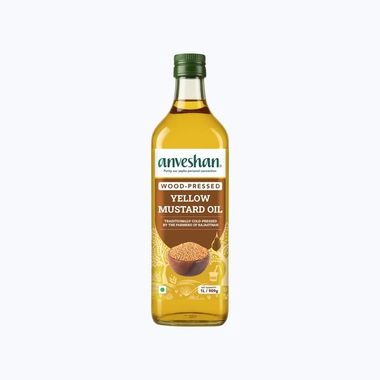 Anveshan Traditionally Wood Pressed Yellow Mustard Oil