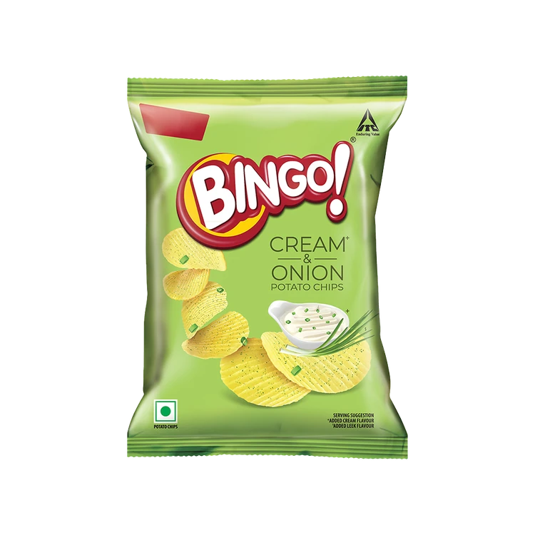 Bingo Cream & Onion Potato Chips