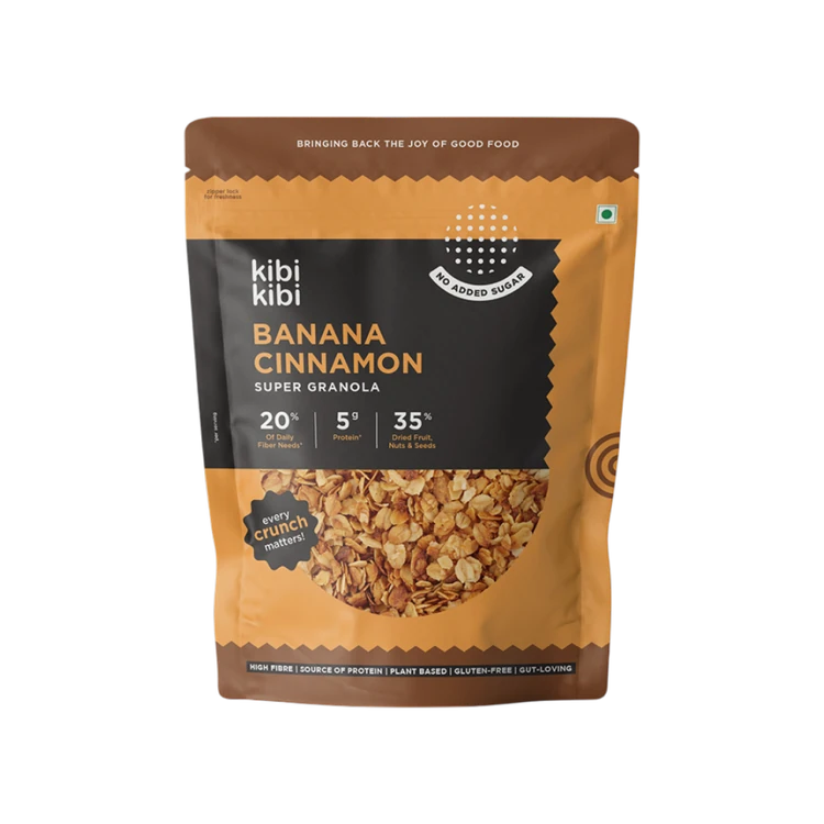 Kibi Kibi Banana Cinnamon Super Granola