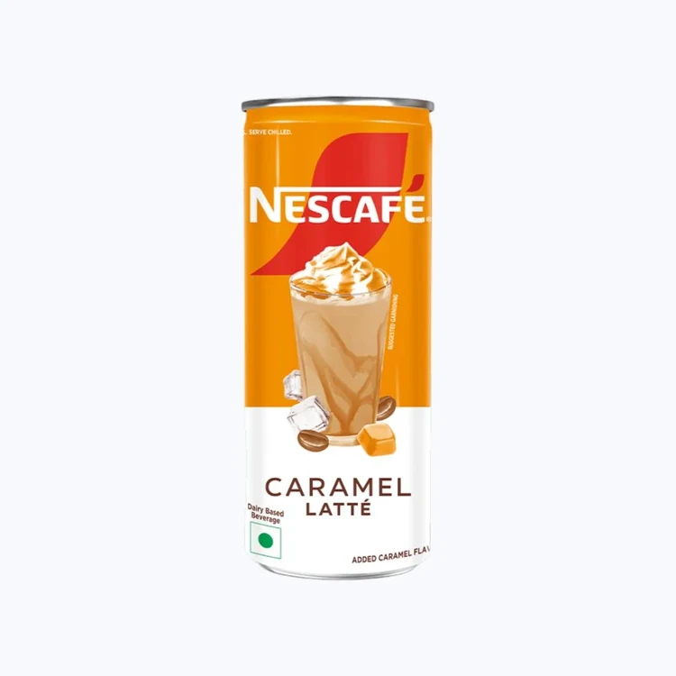 Nescafe Cafe Style Cold Coffee, Caramel-Latte