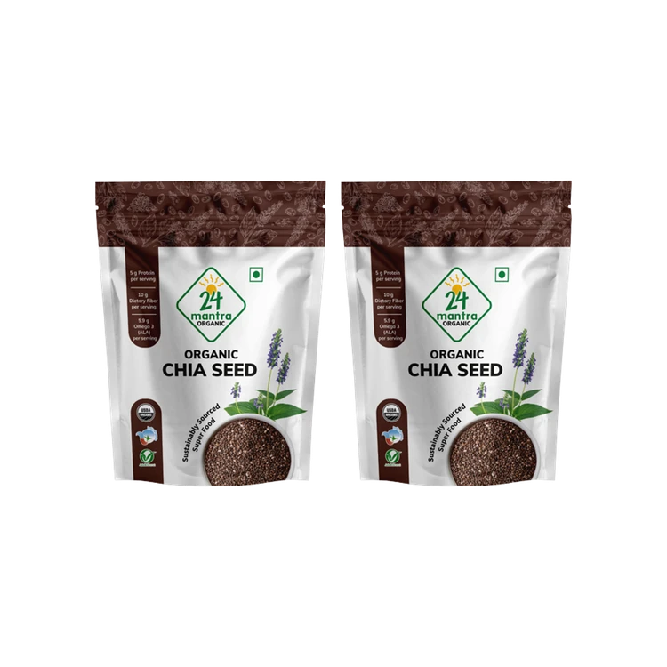 24 Mantra Organic Chia Seeds - Pack of 2