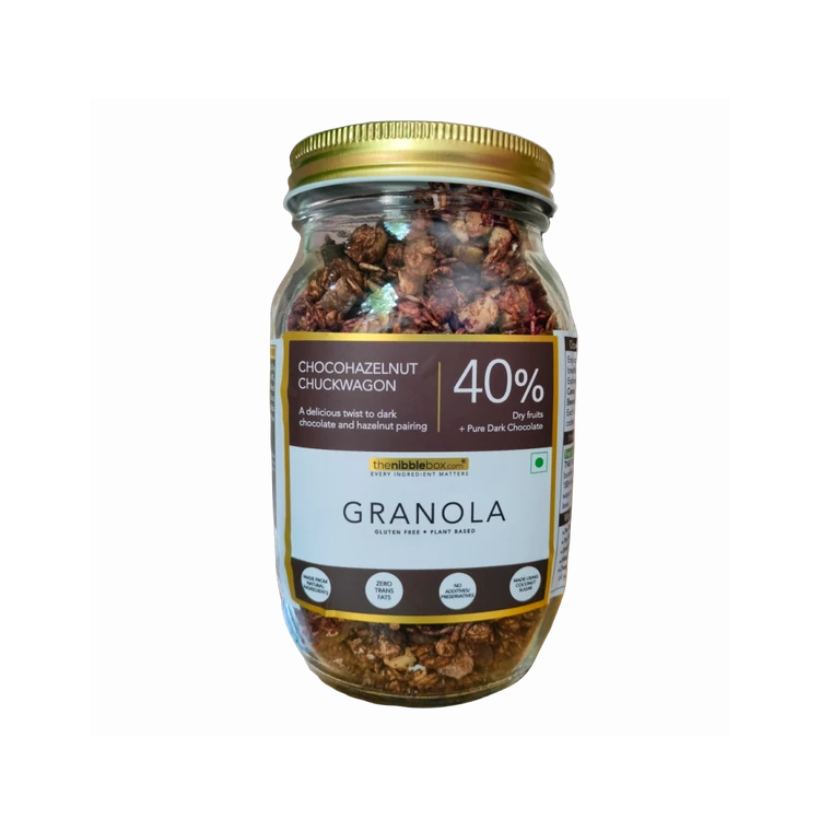 The Nibble Box Chocohazelnut Chuckwagon Granola