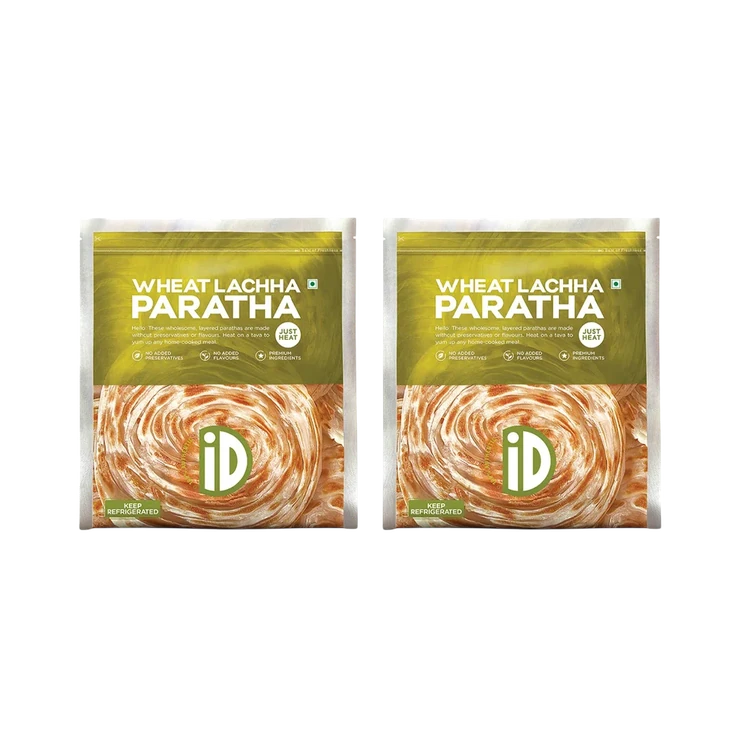 iD Wheat Lachha Paratha - Pack of 2