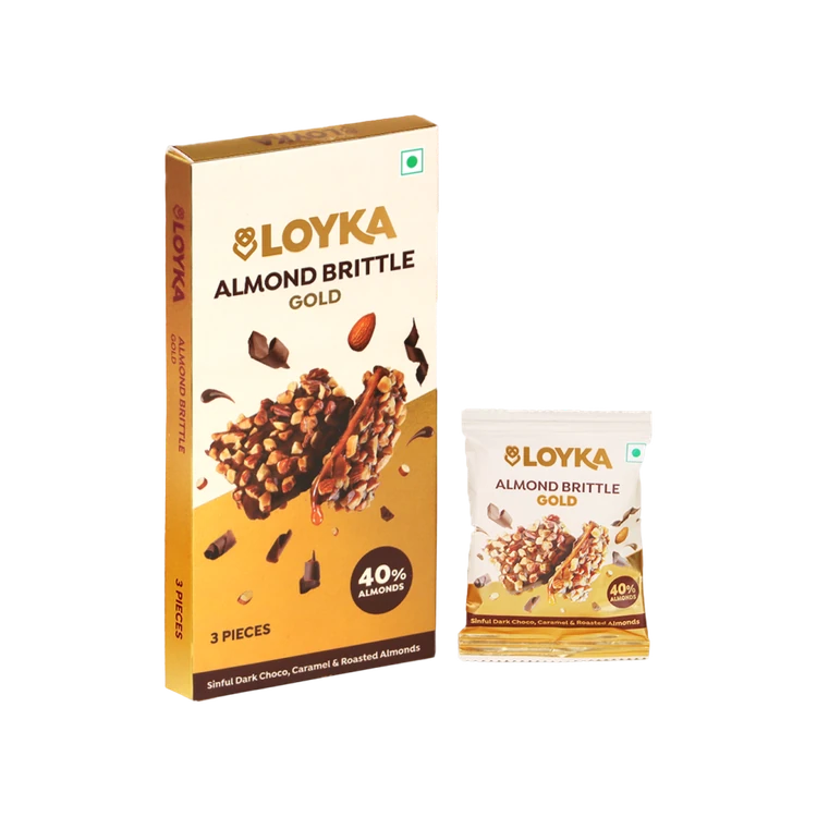 Loyka Almond Brittle Gold Milk Chocolate Pack