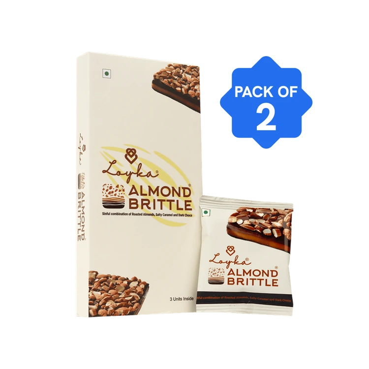 Loyka Almond Brittle Chocolate Box - Pack of 2