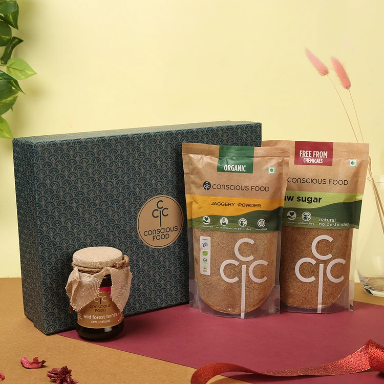 Conscious Food The Natural Sweetener Trio Gift Box