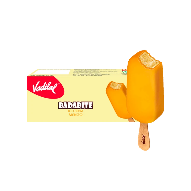 Vadilal Mango Badabite Ice Cream Stick