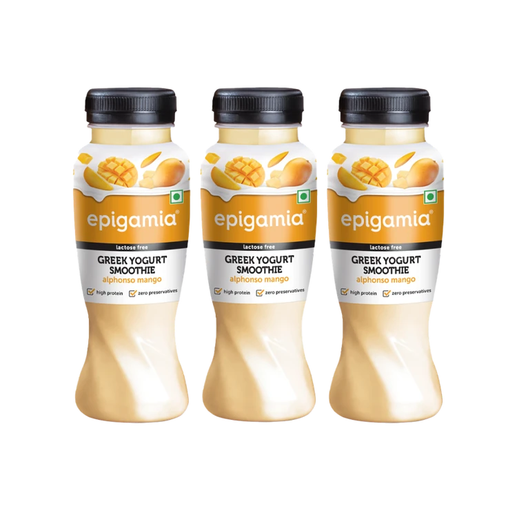 epigamia Alphonso Mango Greek Yogurt Drink - Pack of 3