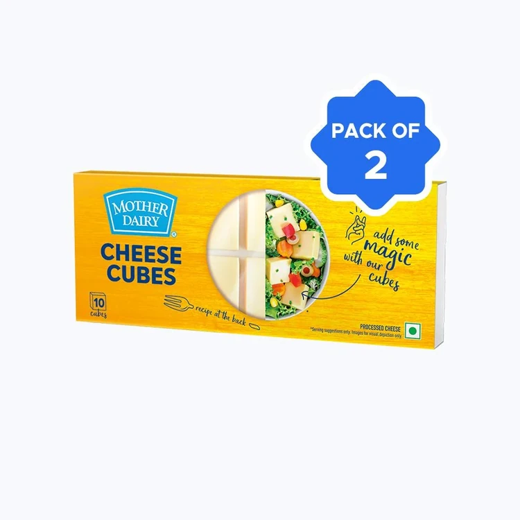 Mother Dairy Cheese Cubes - Pack of 2