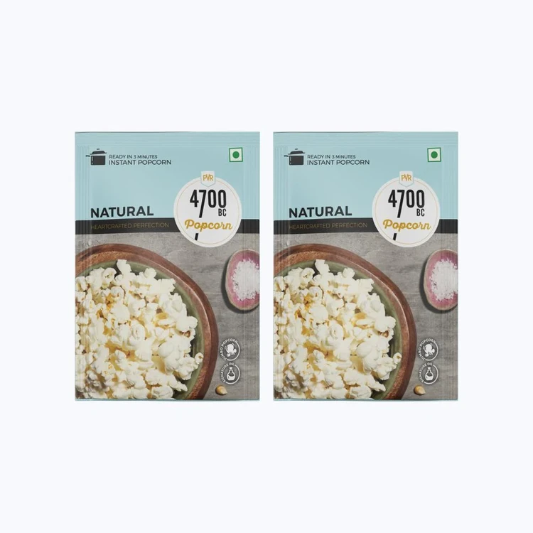 4700BC Instant Natural Popcorn Jumbo Size - Pack of 2