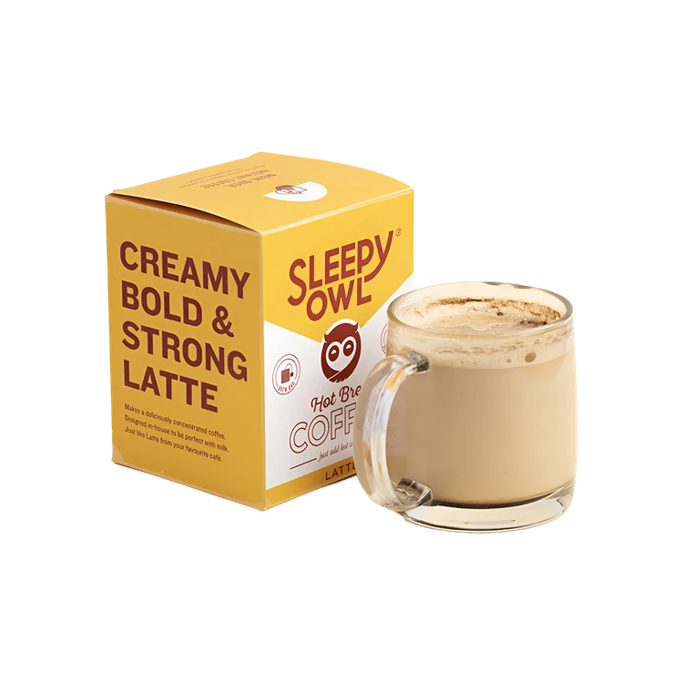 Sleepy Owl Latte Hot Brew Coffee Bags