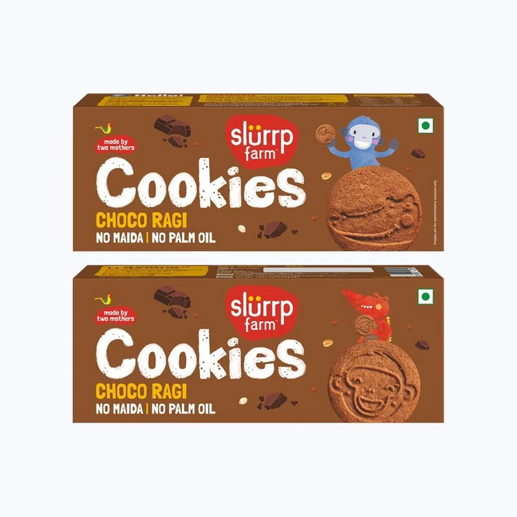 Slurrp Farm Choco Ragi Cookies - Pack of 2