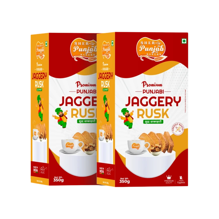 Sher Ae Punjab Bakers Jaggery Rusk Toast