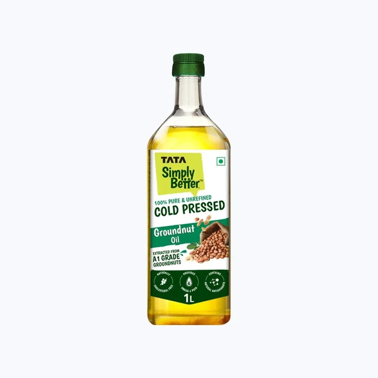 Tata 100% Pure Cold Pressed Groundnut Oil / Peanut Oil (Cold Pressed Kadale Enne)