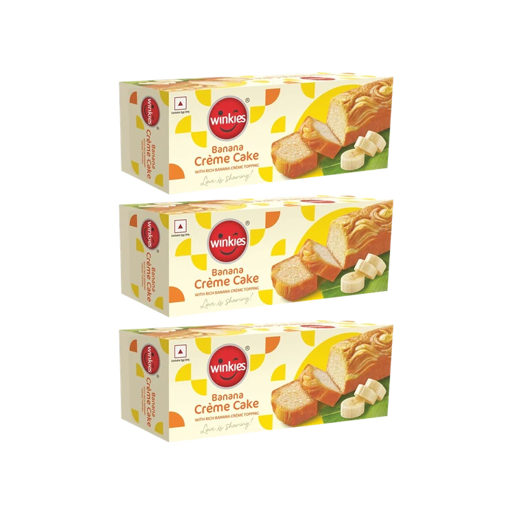 Winkies Banana Creme Slice Cake - 60